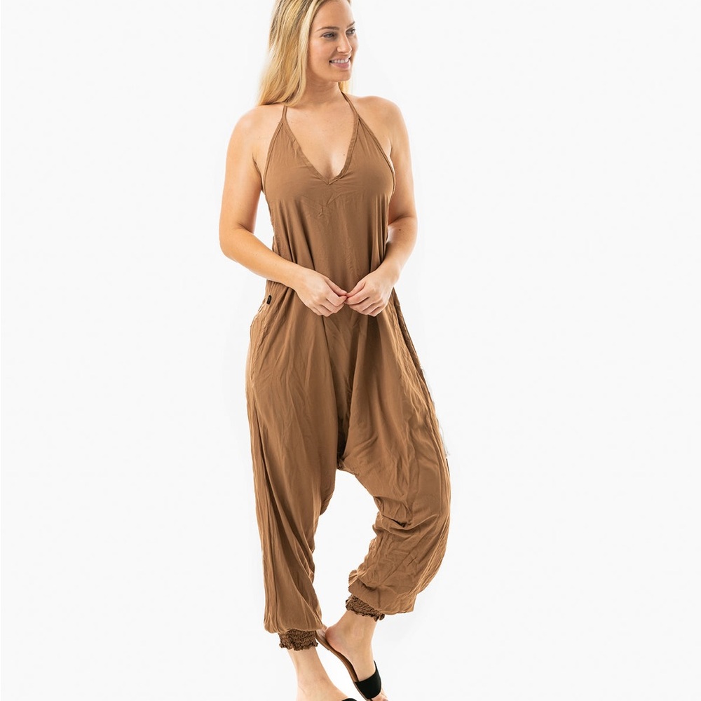 Buddha Pants Solid Harem Jumpsuit - image 2